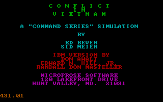 Conflict in Vietnam screenshot 4 for Commodore 64